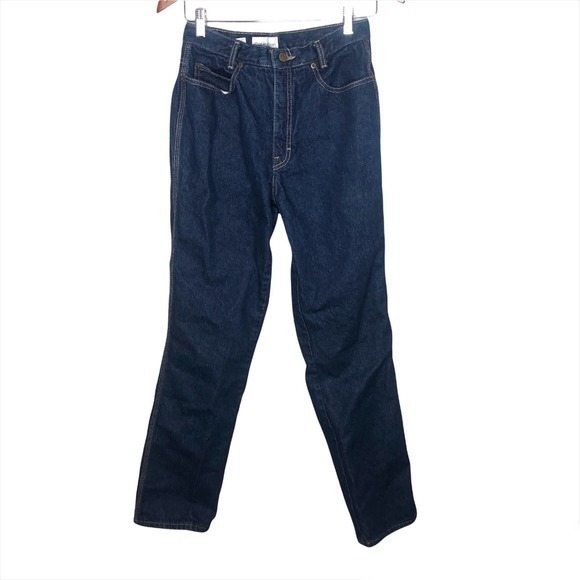 Calvin Klein Denim - Calvin Klein vintage mom style dark denim blue jeans tapered leg made in USA XS
